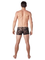 Grossiste lingerie homme : boxer noir dentelle