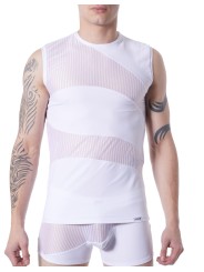 Fournisseur lingerie homme dropshipping : t-shirt débardeur blanc