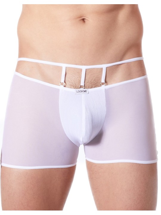 Fournisseur lingerie homme : boxer blanc avec ornements