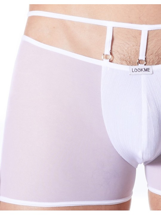 Fournisseur lingerie homme : boxer blanc avec ornements