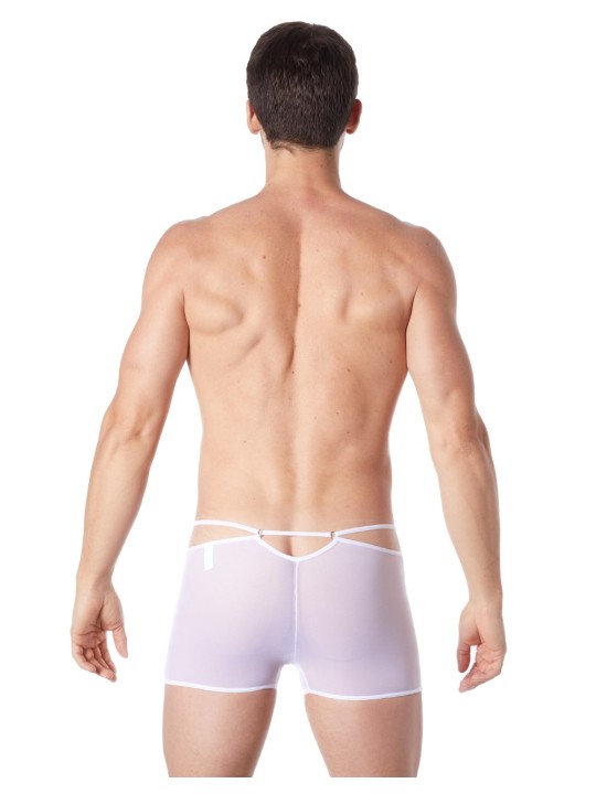 Fournisseur lingerie homme : boxer blanc avec ornements