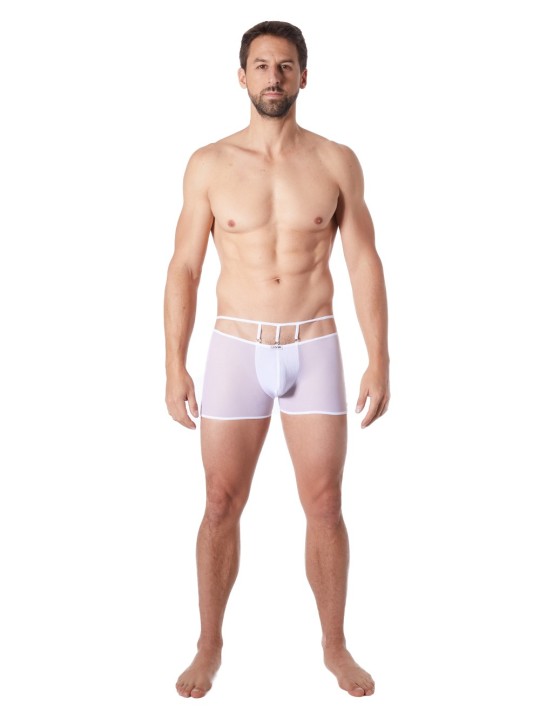 Fournisseur lingerie homme : boxer blanc avec ornements