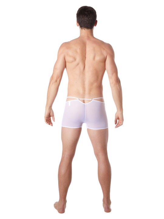 Fournisseur lingerie homme : boxer blanc avec ornements