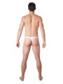 Fournisseur lingerie homme : string blanc avec résille