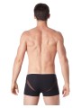 Grossiste lingerie homme : boxer noir avec bandes résille