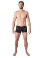 Grossiste lingerie homme : boxer noir avec bandes résille