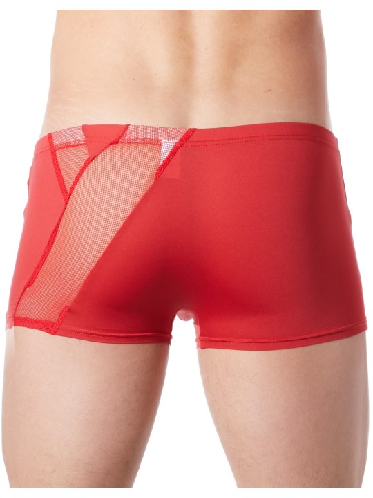 Fournisseur sous vêtement homme : boxer rouge bandes résille