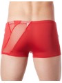 Fournisseur sous vêtement homme : boxer rouge bandes résille