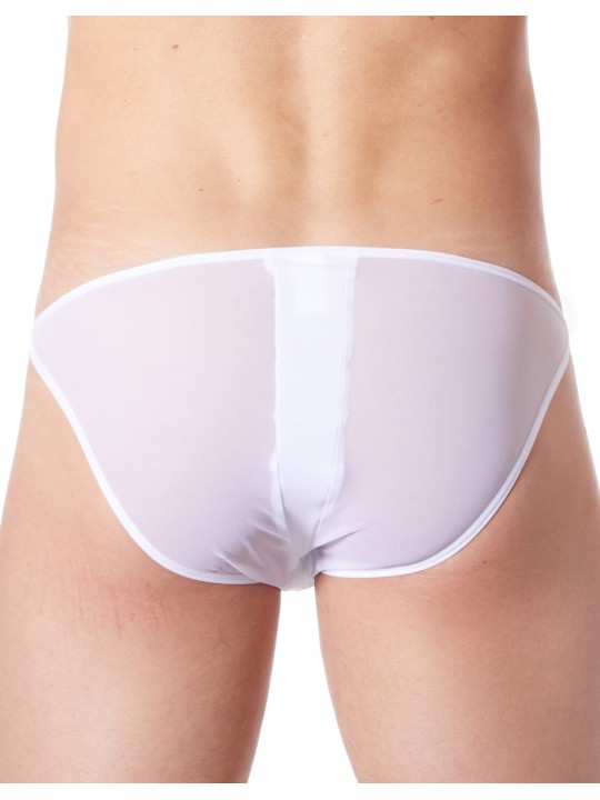 Grossiste Look Me dropshipping : slip brief blanc fermeture éclair