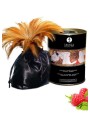 Fournisseur Shunga : poudre comestible de massage framboise