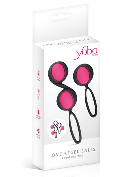 Grossiste Yoba : boules de Geisha noires roses amovibles