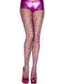 Grossiste lingerie : collant rose résille guépard