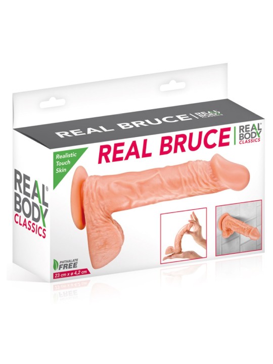 Grossiste Real Body : grand gode veiné testicules 23cm