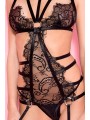 Grossiste lingerie sexy : bodys fétichiste noir