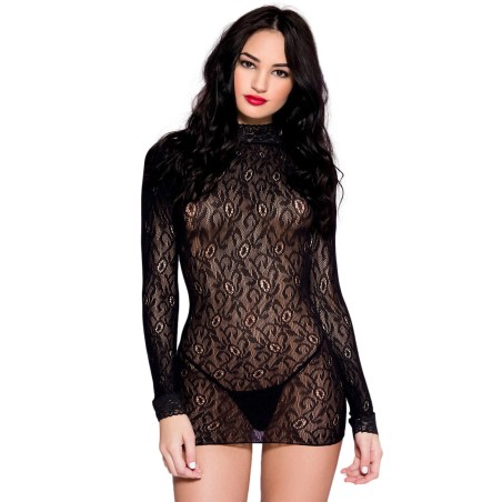 Fournisseur lingerie sexy : robe libertine manches longues