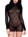 Fournisseur lingerie sexy : robe libertine manches longues