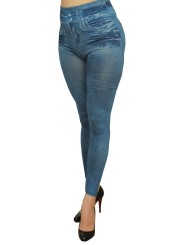 Fournisseur dropshipping  : legging bleu style jean usé