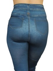 Grossiste dropshipping mode : legging bleu façon jean neuf