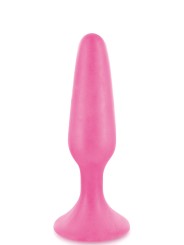 Grossiste sextoys : plug anal rose court base large