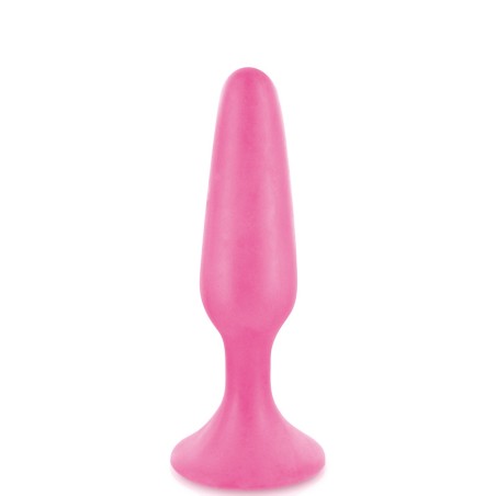 Grossiste sextoys : plug anal rose court base large