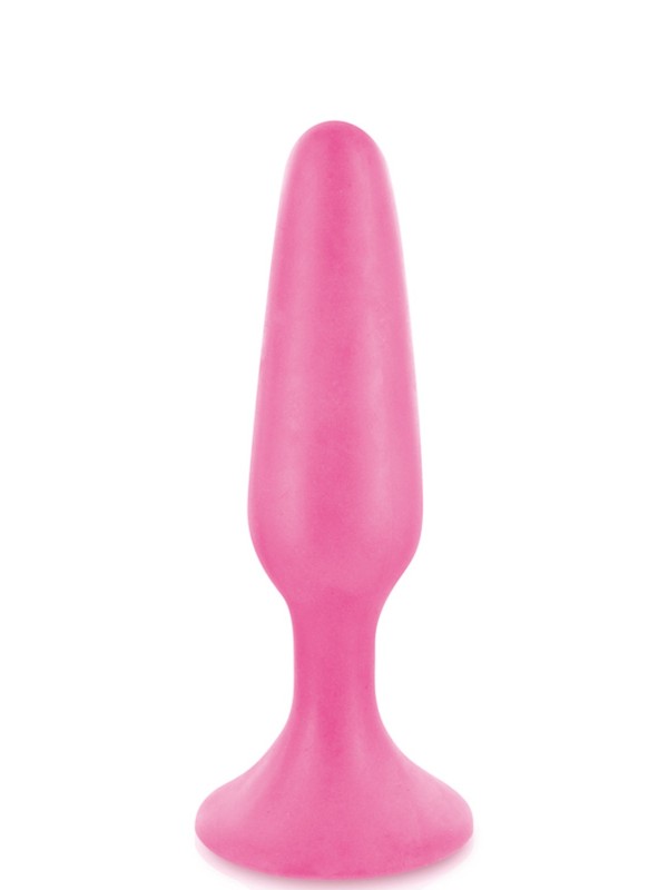 Grossiste sextoys : plug anal rose court base large