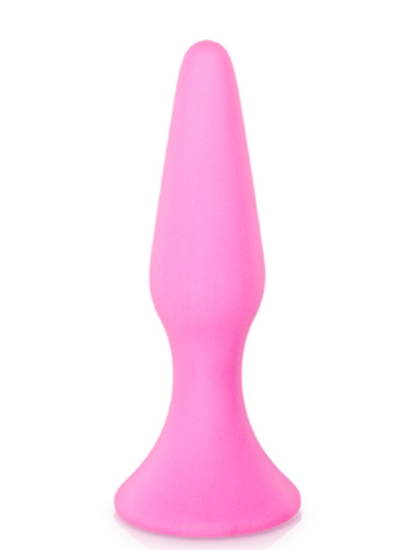 Fournisseur sextoys : plug anal rose moyen base large