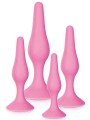 Fournisseur sextoys : coffret de 4 plugs anal roses