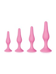 Fournisseur sextoys : coffret de 4 plugs anal roses