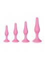 Fournisseur sextoys : coffret de 4 plugs anal roses