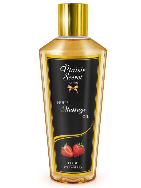 Grossiste Plaisir Secret : huile de massage sèche fraise