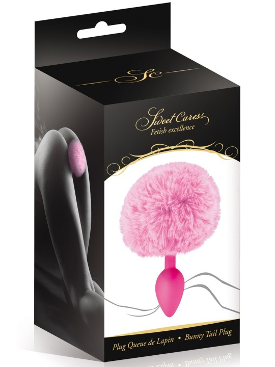 Grossiste sextoys : plug rose pompon