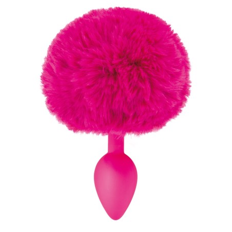 Grossiste sextoys : plug fuschia pompon