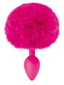 Grossiste sextoys : plug fuschia pompon