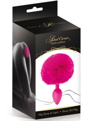 Grossiste sextoys : plug fuschia pompon