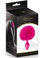 Grossiste sextoys : plug fuschia pompon