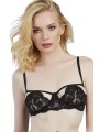 Grossiste lingerie sexy : soutien-gorge noir ajouré