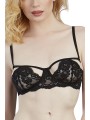 Grossiste lingerie sexy : soutien-gorge noir ajouré