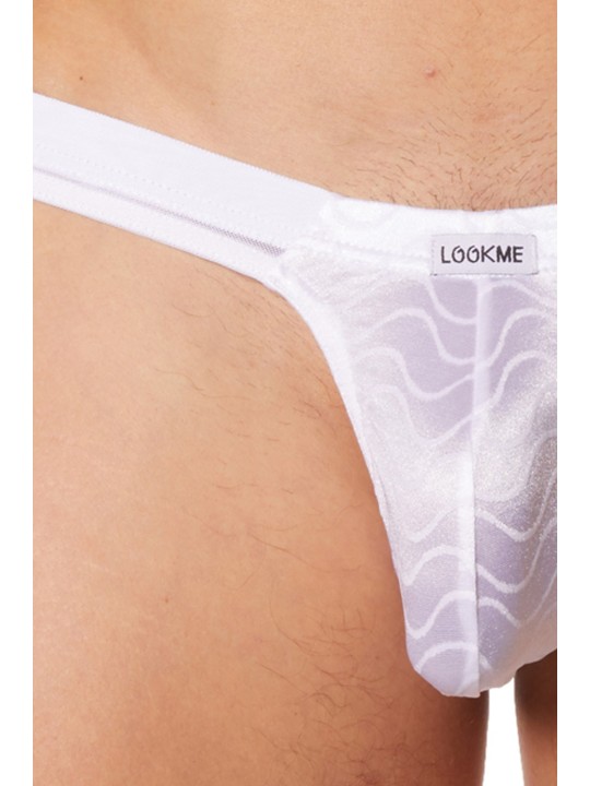 Fournisseur lingerie homme : slip brief blanc satin