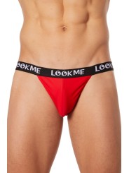 Fournisseur lingerie masculine : slip rouge échancré