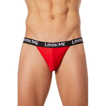 Fournisseur lingerie masculine : slip rouge échancré