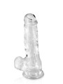 Grossiste sextoys : gode jelly transparent 17.5cm