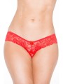 Grossiste lingerie dropshipping : tanga rouge avec noeud