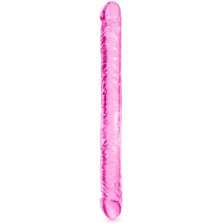 Grossiste sextoys dropshipping : double dong rose jelly 34cm