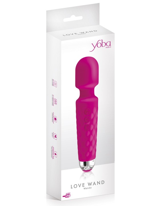 Fournisseur sextoys dropshipping : vibromasseur wand USB rose