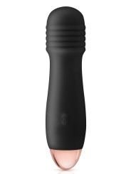 Grossiste sextoys dropshipping : vibromasseur noir USB tête striée