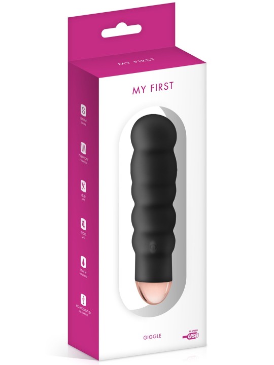 Fournisseur sextoys dropshipping : vibromasseur noir USB corps ondulé