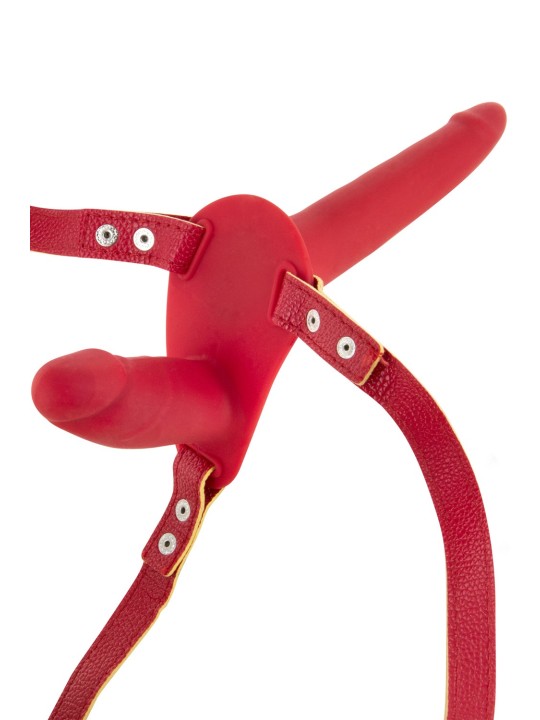 Fournisseur dropshipping double gode ceinture rouge