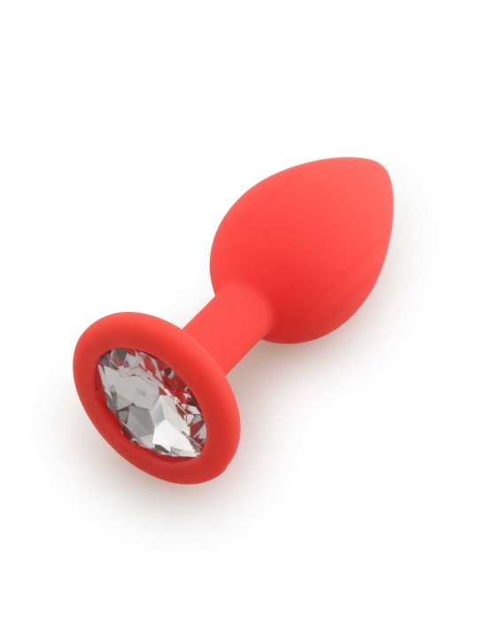 Grossiste dropshipping de plug rouge avec bijou cristal