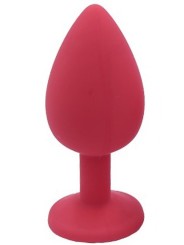 Grossiste dropshipping de plug large rouge avec bijou cristal