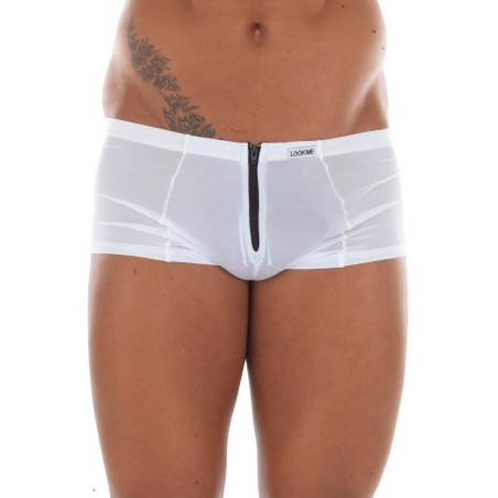 Grossiste dropshipping Mini Pant blanc homme avec double zip